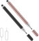 Stylet Tablette Universel pour Écran Tactile, 2 Pcs Stylet Tactile Capacitif 2 en 1 très Sensible et de Haute Précision à Pointe de Disque pour Apple/iPhone/iPad/Mini/Air/Android (Noir + Or Rose)