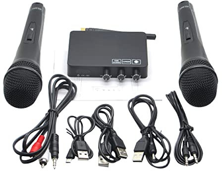 CLSSLVVBN K2 Wireless Mini Family Home Singing Machine KTV Microphone Player USB Digital Sound Card PC Broadcasting Wedding