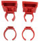 Qukaim LED Licht Clip Schnalle LED Licht Schnalle Saugnapf Clips für Aquarium Aquarium Multifunktional Langlebig 10 Stück