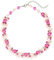 Bulinlin Perlen Kette Damen Perlen Statement Choker Kette Boho Bunt Modeschmuck Geburtstag Geschenke für Frauen(Hot pink)