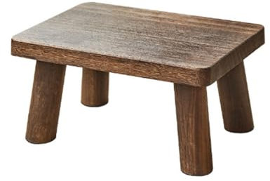 Repose-pieds en bois, tabouret de table basse, tabouret à chaussures, table de plantation, tabouret à langer, tabouret en bois massif, tabouret bas, banc, tabouret bas portable (ovale)