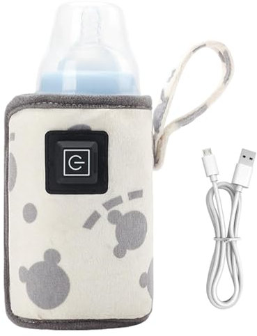 Gvblkq - Bottle Warmer, Breastmilk Heater, Portable Milk Warmer, Feeding Accessories, Usb Bottle Warmer, Thermal Bag, Rechargeable Bottle Warmer, Travel Milk Warmer, Nursing Essentials