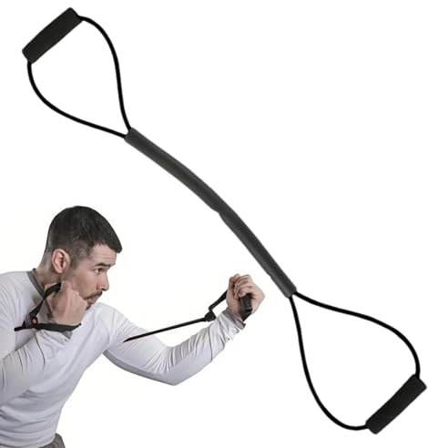 Fasce elastiche per esercizi, fasce resistenti alla boxe, Fasce elastiche da boxe, Corda da tiro per allenamento di agilità con maniglie confortevoli, attrezzatura per allenamento per la del braccio p
