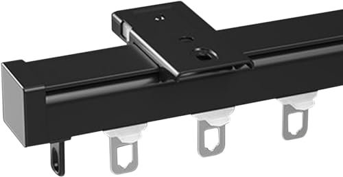 Binario per tenda da soffitto/parete con rullo, resistente, per divisorio/soffitto, supporta 80 kg, ideale per doccia, finestra a baia, divisorio