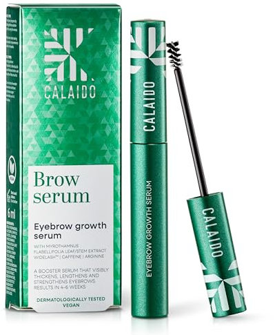 Calaido Siero Sopracciglia – Siero Sopracciglia Ricrescita Rapida per Sopracciglia Più Piene e Definite – Formula Naturale Senza Ormoni