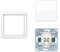 Jung Serie CD Komplett-Set Alpinweiß: CD590WW Wippe f. Schalter/Taster + 506U Wippschalter Universal Aus-Wechsel + CD582WW Rahmen 1fach