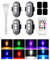 BrightArk 4 pezzi Luce Stroboscopica per Auto Mini LED da Esterno con Telecomando Wireless 8 Colori e Tre Luminosità e Ricarica USB per Auto, Drone, Moto, Volo Notturno