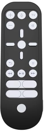 Funda protectora de silicona a prueba de golpes para mando a distancia de PS5, agarre antideslizante, cubierta de protección de cuerpo completo (negro)