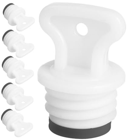 DEARMAMY 6stücke Wärmflaschen-stöpsel Aus Weißem Weichgummi Mittelgroßer Verschluss Für Wärmflasche Ersatzteile Dichtende Abdeckung Ergonomisch Wiederverwendbar Vielseitig Für Büro Und Zuha