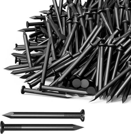 Set di 280 chiodi da 20 mm, chiodi in acciaio per appendere quadri chiodi in calcestruzzo, chiodi da parete per pareti in cemento, piccoli chiodi in acciaio, ideali per lavori in legno e mattoni