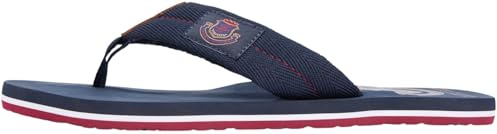 Tommy Hilfiger Herren Flip Flops Patch mit Gurtband-Riemen, Blau (Desert Sky), 42