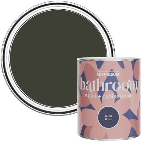 Rust-Oleum Mould, Mildew & Stain Resistant Bathroom Wood and Cabinet Paint in Gloss Finish - Wallington 750ml