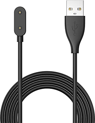 100 cm Ladegerät für Huawei Watch Fit/Fit 2/fit New/fit Mini/Fi t Elegant, Huawei Band 7/6/6 Pro, Huawei 4X Smartwatch, Honor Band 6/Watch ES – USB-Ladekabel magnetisch (schwarz)