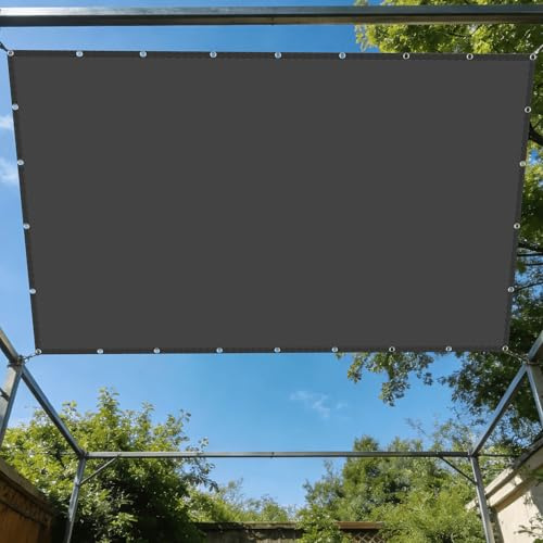 Vela Parasole 5 x 9 m Resistente Ai Raggi UV Tenda a Vela Parasole Traspirante per Esterno, Giardino e Terrazza, Piscina, Grigio Scuro