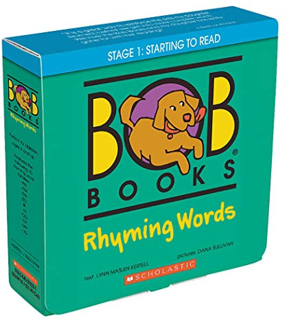 Bob Books - Rhyming Words Box Set Phonics, Ages 4 and Up, Kindergarten, Flashcards (Stage 1: Starting to Read)