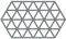 Zone Denmark, Triangles Topfuntersetzer/Untersetzer für Auflauf-/Ofenformen, Silikon, 24 x 14 cm, grau (cool Grey)