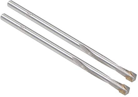 sourcing map Cemented Carbide Twist Drill Bits 3.5mm Metal Drill Cutter for Stainless Steel Copper Aluminum Zinc Alloy Iron 2 Pcs