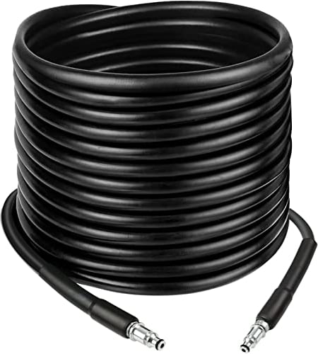 YUET 15M High Pressure Washer Replacement Hose for Bosch AQT Series Washers Domestic Bosch Aquatak, Click Type Plug Quick Connect SDS Fittings, Accessories Extension Water Clean Pipe (15)