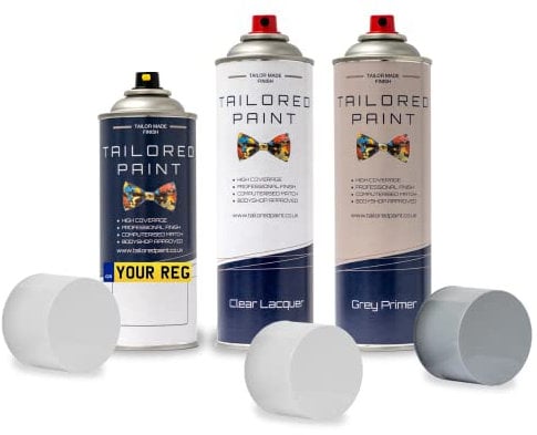 Mixed By Reg Vin Number Aerosol Spray Paint With Wide Fan Spray Nozzle & Colour Checker Card Perfect Colour Match (Aerosol Paint, Lacquer + Primer)