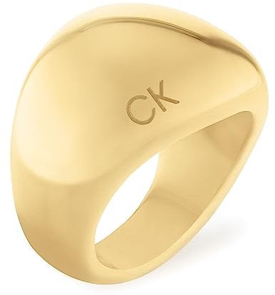 Calvin Klein ring für Damen Kollektion PLAYFUL ORGANIC SHAPES Gelbgold - 35000441C