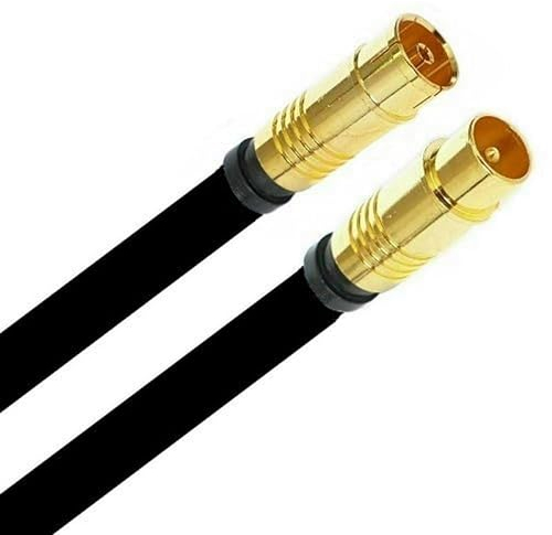 AC-Sat-Corner Vodafone GIGATV Cable Box 2 TV Anschlusskabel Vollkupfer 8K HQ Qualität Schwarz 12 Meter
