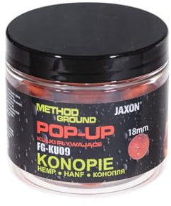 Jaxon Boilies POP-UP Method Ground 18mm 50g Karpfenangeln Karpfenfischen Grundfutter (Hanf/FG-KU09)