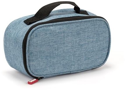 TATAY Urban Food Mini Denim Blue - Mini bolsa térmica porta alimentos con fiambrera incluida, 21.5 x 9 x 12 cm