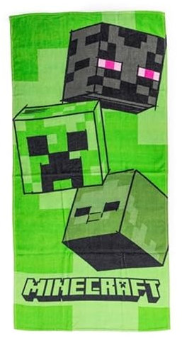 Carbotex Minecraft Strandtuch Badetuch Duschtuch 70x140cm MC24521014
