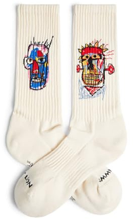 Jimmy Lion Athletic Basquiat Heads 1982 Crew Socks EU 36-40