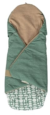 ULLENBOOM Einschlagdecke für die Babyschale Sommer - Atmungsaktiv | TOG 0.5, Oberstoff: 100% Baumwolle, OEKO-TEX zertifiziert, Einfaches öffnen und schließen, Made in EU, Waschbar