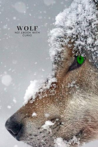 WOLF Notebook With Curio: Education Notebook, Animal Notebook, School Notebook, Office Notebook, Journal, Diary (110 Pages, Blank, Lines, 6 x 9)
