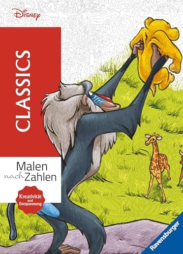 Disney Malen nach Zahlen: Classics - Disney Malbuch für Erwachsene
