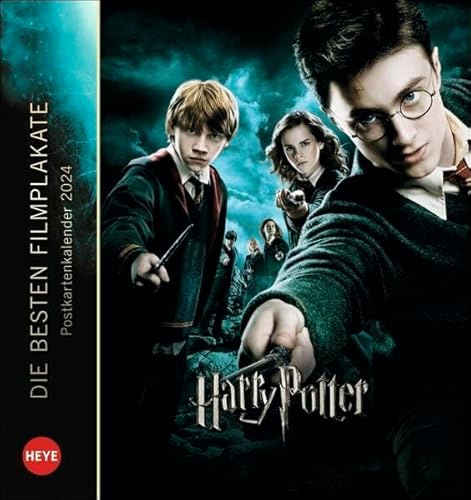 Harry Potter Filmplakate Postkartenkalender 2024. Die tollsten Plakate der Filmreihe in einem Kalender im Postkartenformat. Ideal zum Sammeln oder Verschicken!
