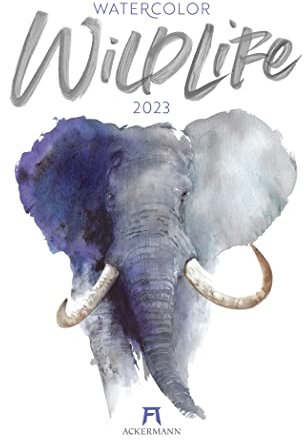 Watercolor Wildlife Kalender 2023, Wandkalender im Hochformat (33x45 cm) - Tier- und Kunstkalender mit Aquarell-Illustrationen