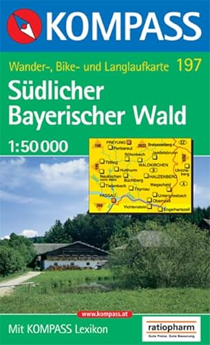 Südlicher Bayerischer Wald: Wander-, Bike- und Langlaufkarte. 1:50.000