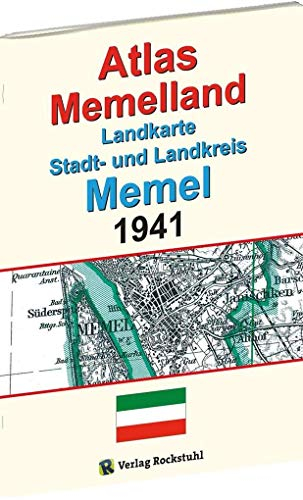 ATLAS Memelland 1941: Landkarte Stadt- und Landkreis MEMEL. Historische Karten Ostpreußen