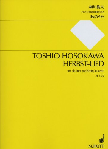 Herbst-Lied: Klarinette und Streichquartett. Partitur und Stimmen.