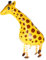 Kopper-24 Airwalker Ballon Giraffe - laufendender Tier Luftballon Helium Walking Folienballon Deko für Kinder Geburtstag Party Hochzeit Kinder Geschenk JGA Dekoration Tierballons Laufen