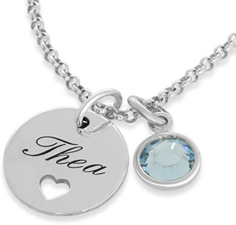 925 Silber Kette Namenskette Einschulung mit Herz Silberkette mit Namen moderne Kette mit Gravur Geburt Taufe personalisiert Name | HANDMADE IN GERMANY