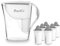 PearlCo - Wasserfilter Fashion (weiß) mit 6 Protect+ classic Filterkartuschen (für sehr hartes Wasser) - passt zu Brita Classic