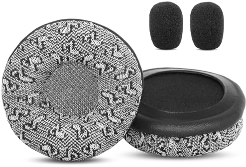 TaiZiChangQin Pro 920 Ohrpolster Ersatz-Ohrpolster für Jabra PRO 920 930 935 9450 9460 9465 9470 / UC Voice 550 Kopfhörer, Grau, Stoff, 1 Paar (2 Stück)