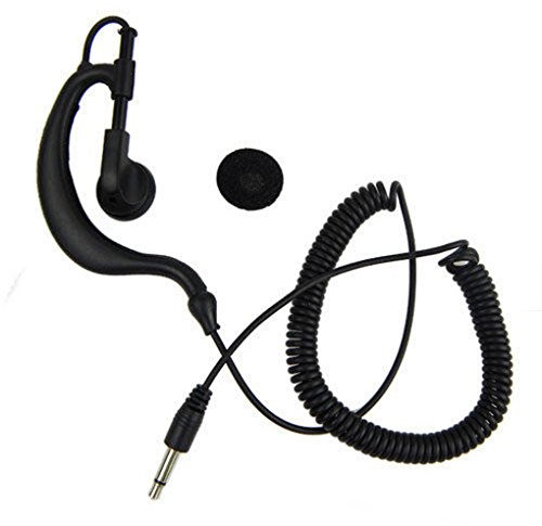 Stebela G Shape 3.5MM Jack Two Way Radio Single Earphone Only Listen Walkie Talkie Earpiece for Kenwood