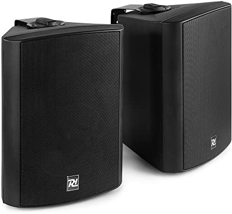 Power Dynamics DS65MB Conjunto Altavoces Activos (Activo+pasivo) con woofer de 6,5 Pulgadas, Tweeter de 1/2 Pulgada y 125W, Receptor Bluetooth y Reproductor Multimedia MP3 USB, Color Negro