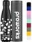 PROWORKS Bouteille d'eau Isotherme, sans BPA, Gourde INOX Reutilisable pour Maintien Chaud de 12 Heures & du Froid Jusqu’à 24 Heures, Sport, Gym, Voyage - 500ml - Tout Noir - Dalmatienne