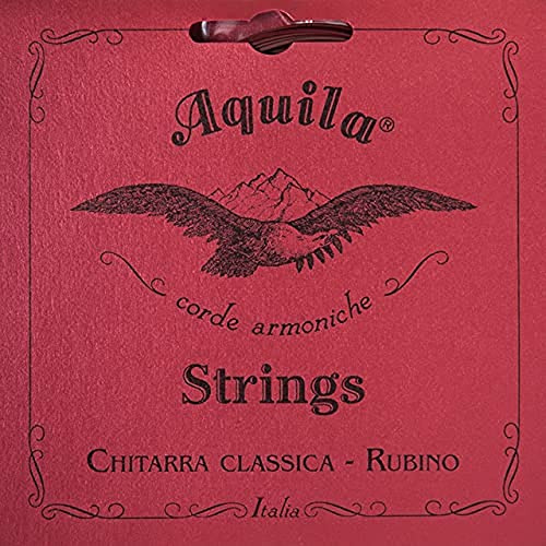 AQUILA - 132C RUBINO CL. Guitar Treb Set mit Einzelsaiten (Trebles) für klassische Gitarre der Serie Rubino