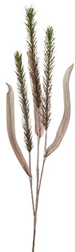 artplants.de Kunstzweig Liriope Gras TAHA, grün-braun, 120cm - Künstliches Grasbündel