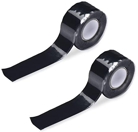 2Pcs Multi-purpose Repair Sealing Insulation Tape Silicone Waterproof Tape Rubber Tape Pipe Water Hose Leakage Sealing for Emergency Pipe Plumbing Repair Electrical Wire Wrap Water Hose Leak