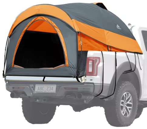 Forceatt Unisex – Erwachsene T1 LKW-Bettzelt, Orange/Abendrot im Zickzackmuster (Sunset Chevron), Tent for 5-6.5 feet Pickup Truck