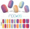 NOOVES - Láminas de Gel para Uñas| Rainbow - Multicolor 20 uds, Semicuradas Premium, Gel Nail Stickers,Pegatinas, Incluye 1 Lima de Uñas y 1 Palito de Naranjo, Vegano