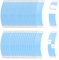 100 Stück Doppelseitiges Perückenband, Lace Front Walker Tape Blue Liner Lace Front Support Tape Hair Extensions Ersatzklebeband Klebeband für Haarverlängerung Perücken und Haarteile C Contour (100)